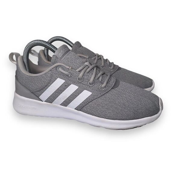 Adidas QT Racer 3.0 Cloudfoam Running Shoes "Grey White" FY8312 Women's 6 - Picture 4 of 11